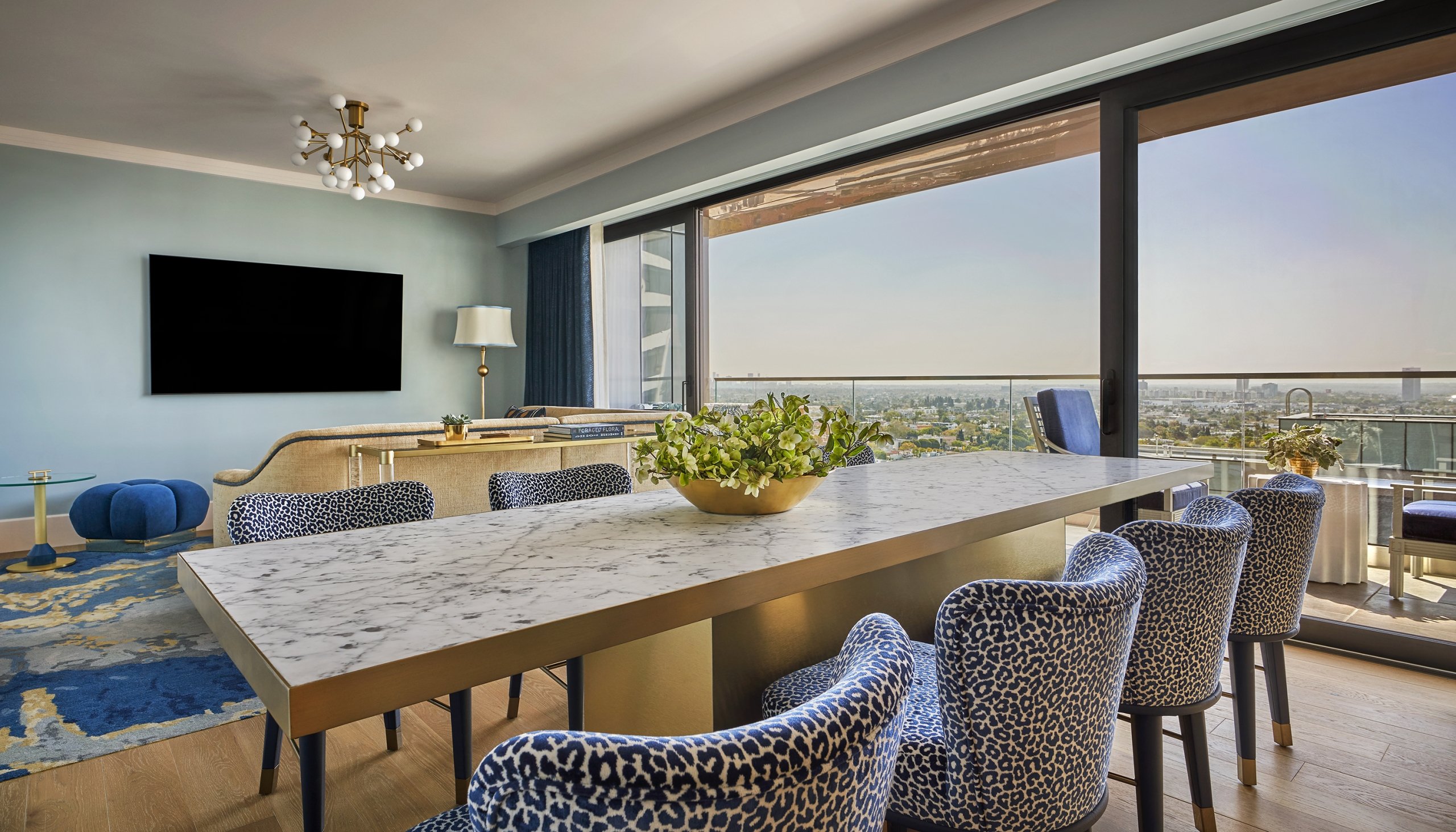 A 3 bedroom suite at The Sun Rose Hotel in West Hollywood
