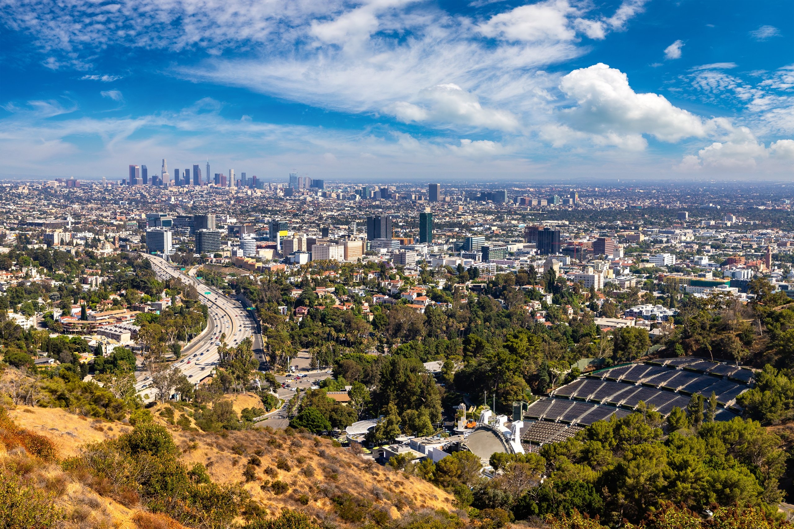 Panoramic view of Los Angeles