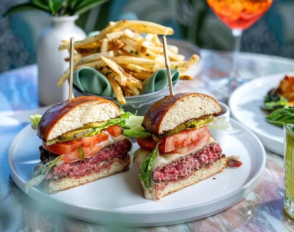 Merois Burger at the Sun Rose West Hollywood.
