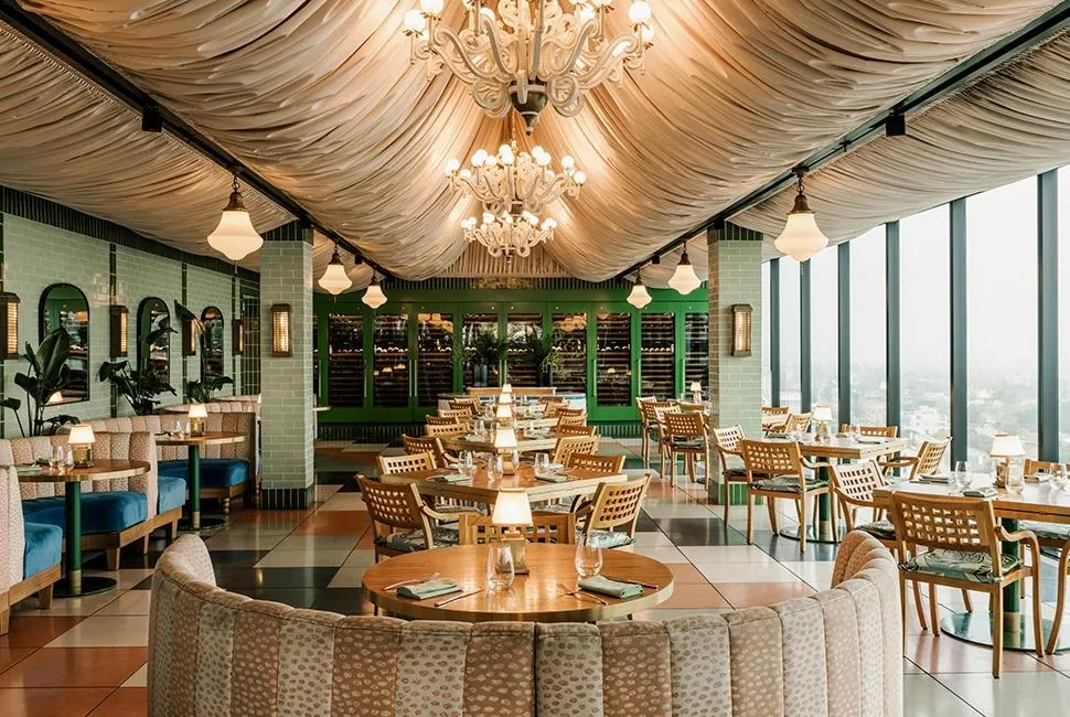 Merois indoor dining area