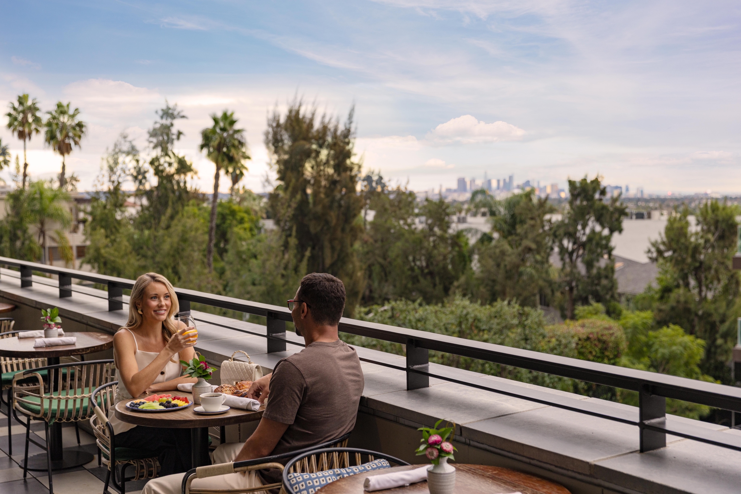 Couple in Ospero having Breakfast