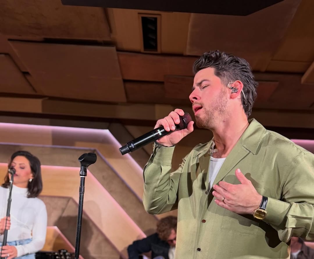 Nick Jonas performing at Live at The Sun Rose