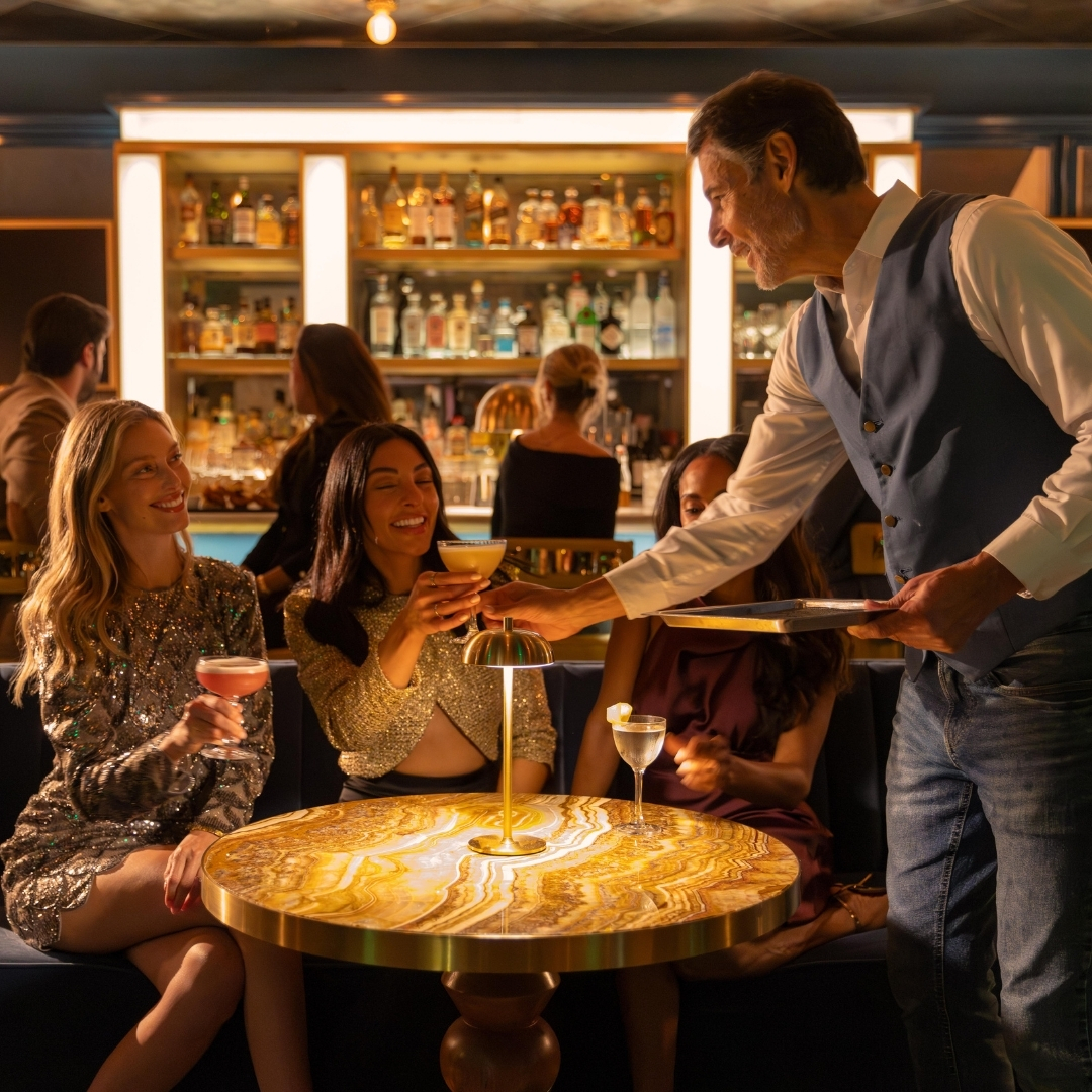 Girls being served drinks in Ritual Bar