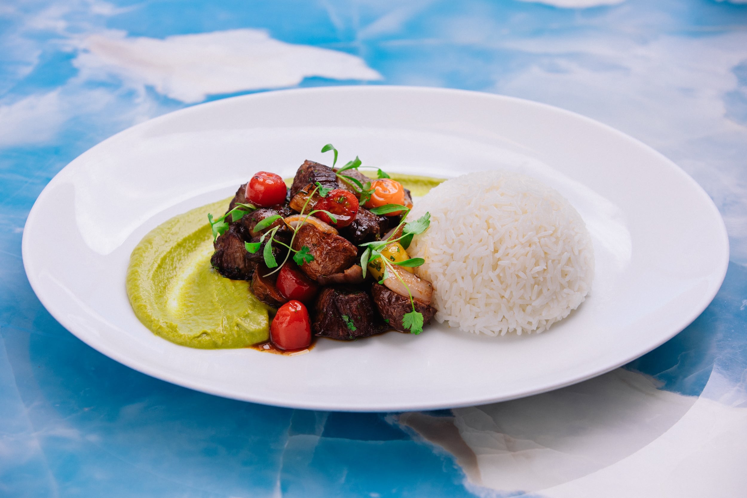 A plated meal from the restaurant Oleander.