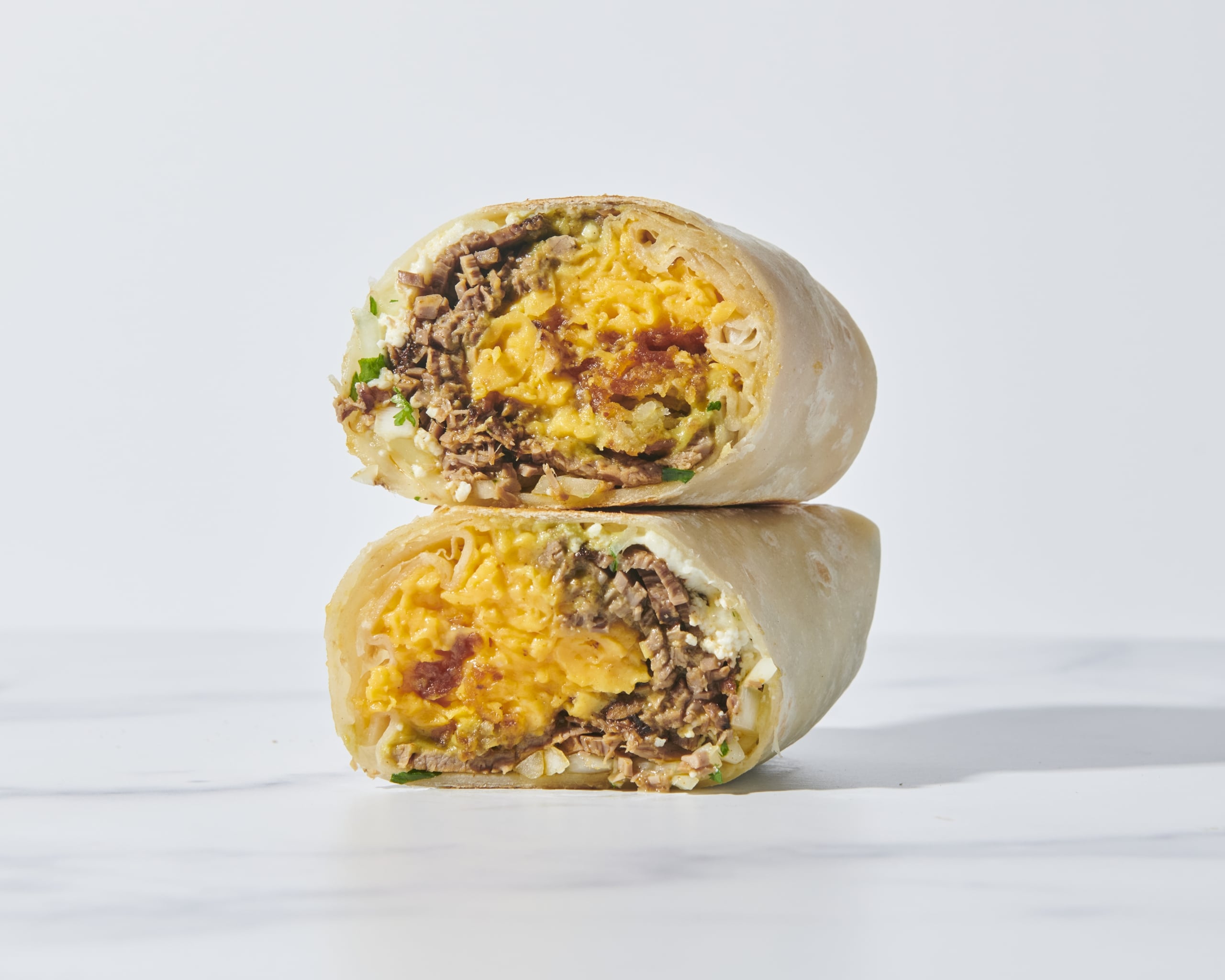 Brisket Verde Breakfast Burrito